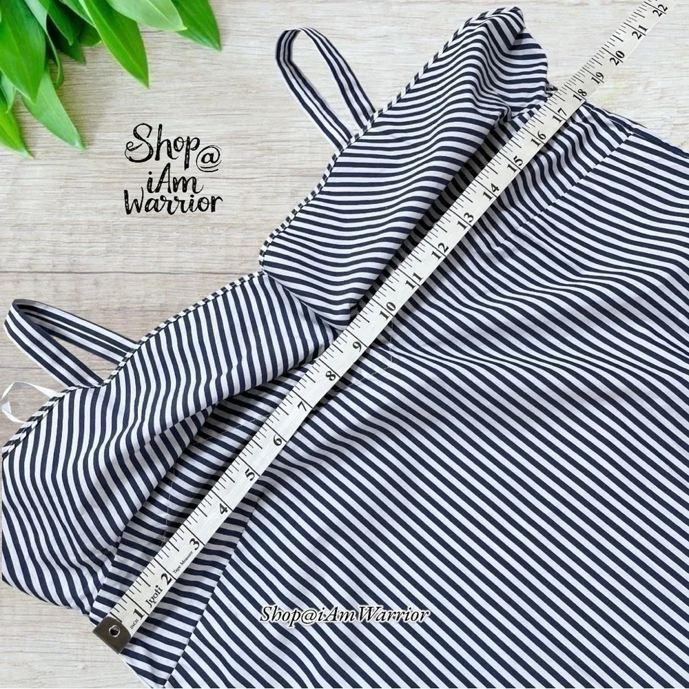 Worth NWT 2 PC blue striped ruffle top + asymmetrical mermaid skirt *iamwarrior
